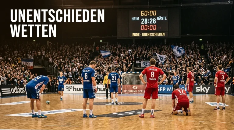 Handball-Spielstand zeigt Gleichstand – das seltene Unentschieden beim Handball