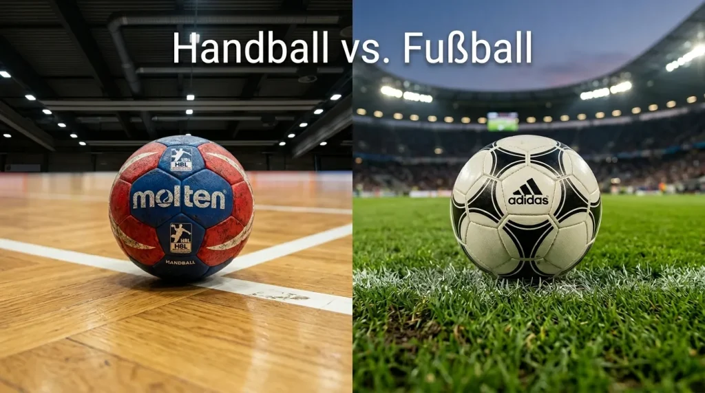Handball und Fußball nebeneinander – Vergleich zweier Sportwetten-Welten