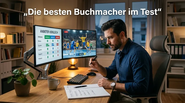 Handball Wettanbieter Vergleich — Buchmacher im Test 2026