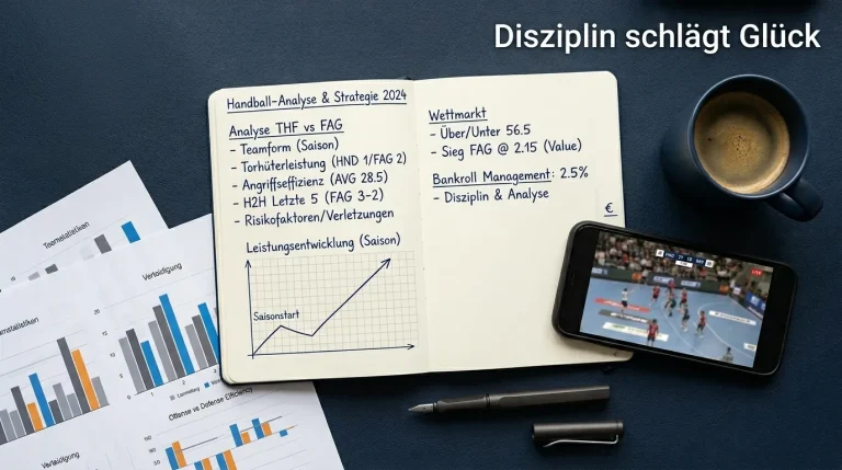 Handball Wetten Strategie — Value Bets, Livewetten und Bankroll Management